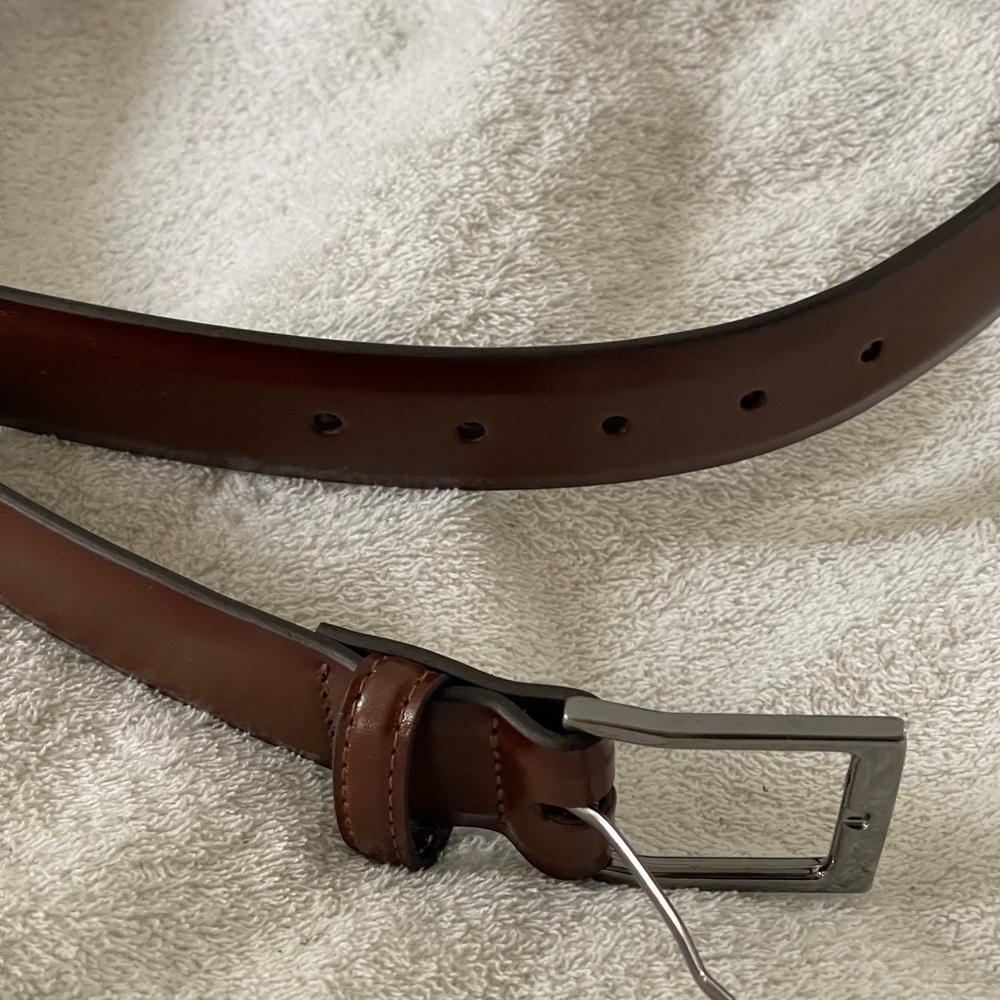 Florsheim Rich Brown Leather Belt